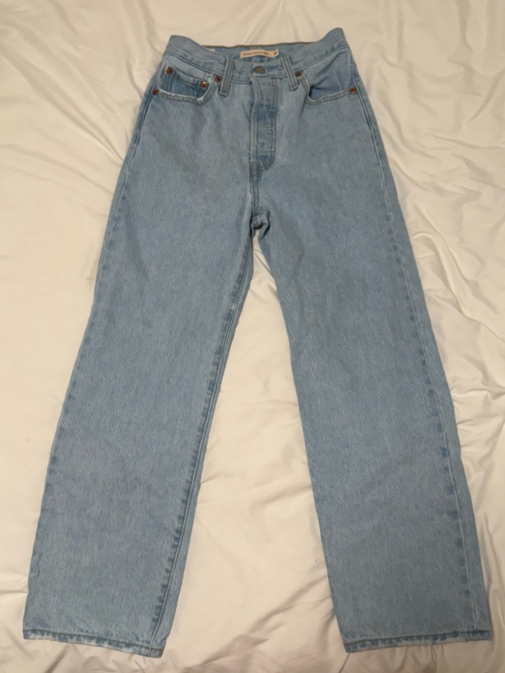 Light Blue High-Rise Straight Women’s Jeans